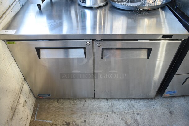 Turbo Air MUR-48-N Stainless Steel Commercial 2 Door Undercounter Cooler. 115 Volts, 1 Phase. Tested and Working! - Image 1 of 5