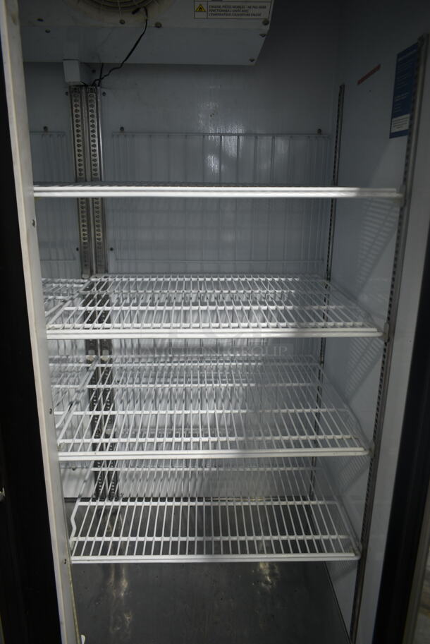 Turbo Air TGF-49FB-N Metal Commercial 2 Door Reach In Freezer Merchandiser w/ Poly Coated Racks. 115 Volts, 1 Phase. Tested and Powers On But Does Not Get Cold - Image 3 of 5
