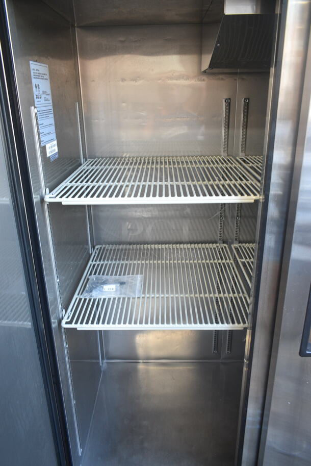 Turbo Air M3F72-3-N Stainless Steel Commercial 3 Door Reach In Freezer w/ Poly Coated Racks on Commercial Casters. 115 Volts, 1 Phase. Tested and Powers On But Does Not Get Cold - Image 6 of 8
