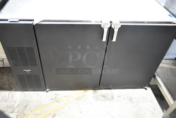 Glastender CP1FB60 Metal Commercial 3 Door Undercounter Cooler. 115 Volts, 1 Phase. Tested and Does Not Power On  - Image 1 of 7