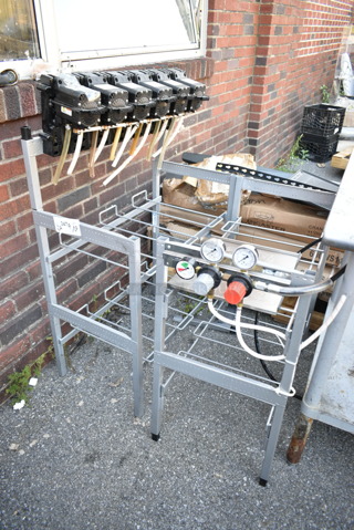 6 Soda Pumps on Chrome Finish Soda Station. 6 Times Your Bid!