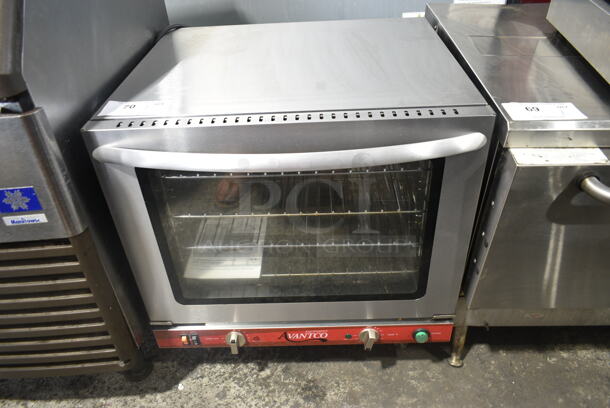 Avantco 177CO32M Stainless Steel Commercial Countertop Electric Powered Half Size Convection Oven. 208/240 Volts, 1 Phase.  - Image 1 of 6