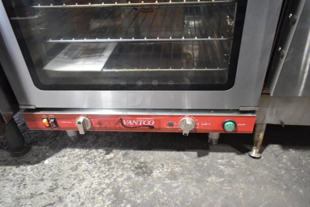 Avantco 177CO32M Stainless Steel Commercial Countertop Electric Powered Half Size Convection Oven. 208/240 Volts, 1 Phase.  - Image 3 of 6