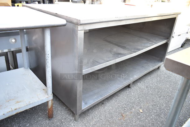 Stainless Steel Table w/ 2 Metal Under Shelf.  - Image 2 of 6