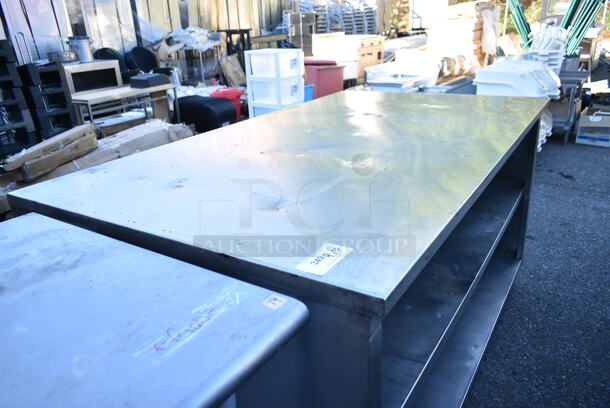 Stainless Steel Table w/ 2 Metal Under Shelf.  - Image 3 of 6