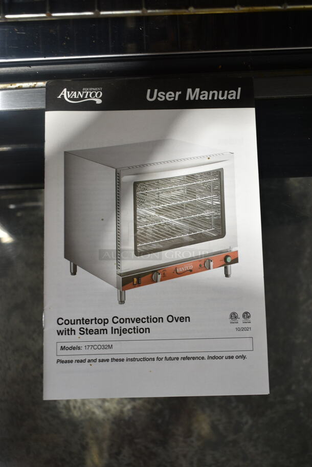 Avantco 177CO32M Stainless Steel Commercial Countertop Electric Powered Half Size Convection Oven. 208/240 Volts, 1 Phase.  - Image 5 of 6