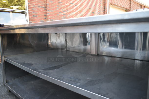 Stainless Steel Table w/ 2 Metal Under Shelf.  - Image 4 of 6