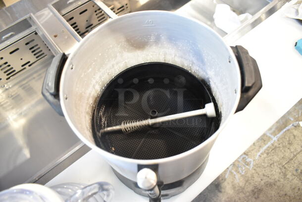 3 Various Items Including Stainless Steel Bin w/ Pump Lid, Poly Pitcher and Percolating Urn. 3 Times Your Bid! - Image 3 of 10