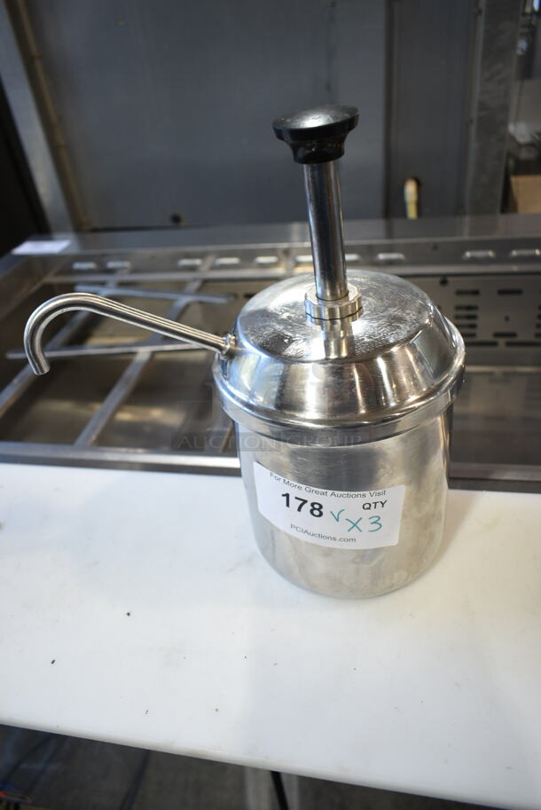 3 Various Items Including Stainless Steel Bin w/ Pump Lid, Poly Pitcher and Percolating Urn. 3 Times Your Bid! - Image 6 of 10