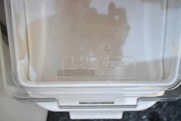 7 White Poly Ingredient Bins. 12x24x17.5, 11.5x10x16. 7 Times Your Bid! - Image 4 of 4