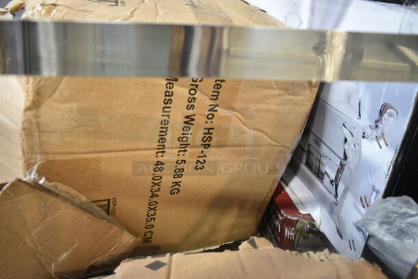 PALLET LOT of 20 BRAND NEW Boxes Including Various Chafing Dishes, Winco MPB-36 36 qt Mop Bucket Combo, Winco TNH-90. High Heat Flexible Turner w/Offset,  Winco HSP-123 Springform Pan. 20 Times Your Bid! - Image 10 of 12