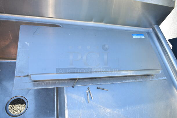 John Boos E31S8-1824-14T24 Stainless Steel 3 Bay Sink w/ Dual Drain Boards and Handles.  - Image 3 of 12