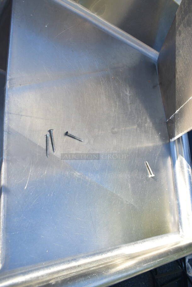 John Boos E31S8-1824-14T24 Stainless Steel 3 Bay Sink w/ Dual Drain Boards and Handles.  - Image 4 of 12