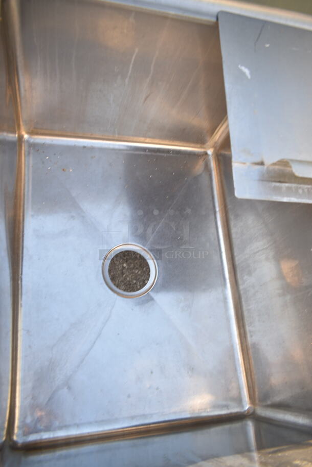John Boos E31S8-1824-14T24 Stainless Steel 3 Bay Sink w/ Dual Drain Boards and Handles.  - Image 5 of 12