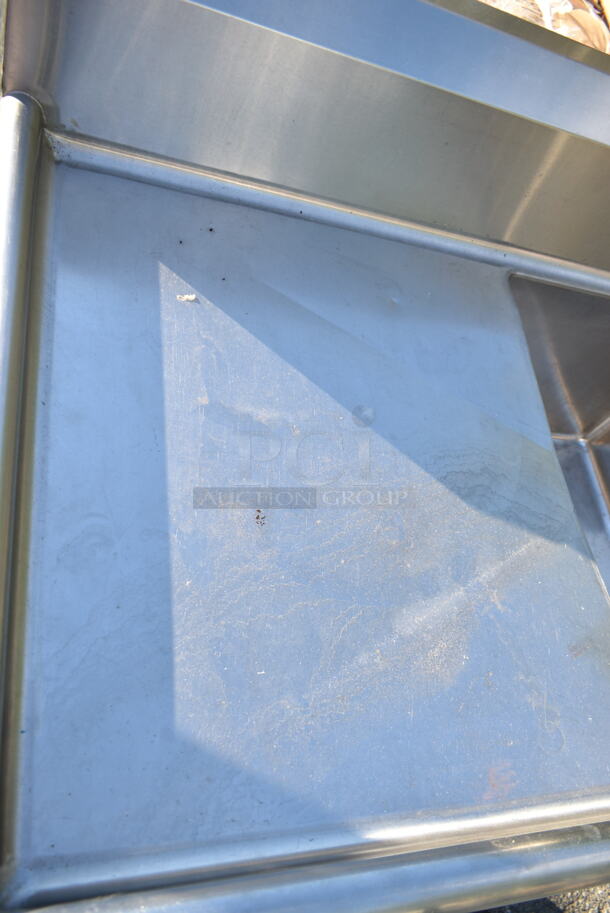 John Boos E31S8-1824-14T24 Stainless Steel 3 Bay Sink w/ Dual Drain Boards and Handles.  - Image 8 of 12