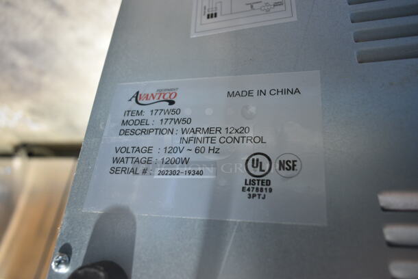Avantco 177W50 Stainless Steel Commercial Countertop Food Warmer. 120 Volts, 1 Phase. Tested and Working! - Image 5 of 5