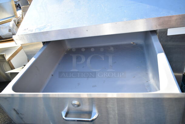 Stainless Steel Table w/ Drawer and Door on Commercial Casters.  - Image 6 of 8