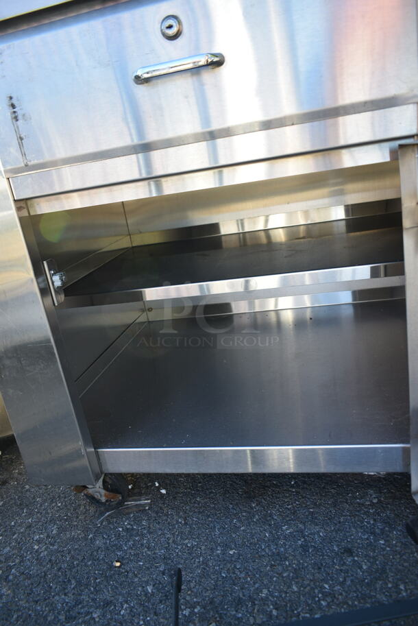 Stainless Steel Table w/ Drawer and Door on Commercial Casters.  - Image 7 of 8