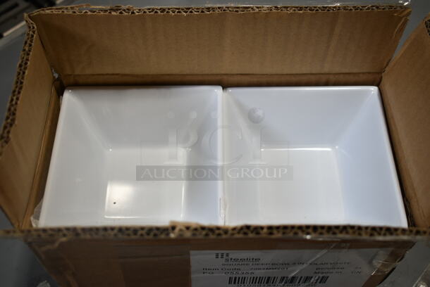 3 BRAND NEW SCRATCH AND DENT! Items Including Libbey 17208836 17 oz. Garden Jar with Clamp Lid - 6/Case, Steelite 7064MM201 Square Bowl, Tongs; 9224781240, 9224781230, 9224781250. 3 Times Your Bid!  - Image 3 of 9