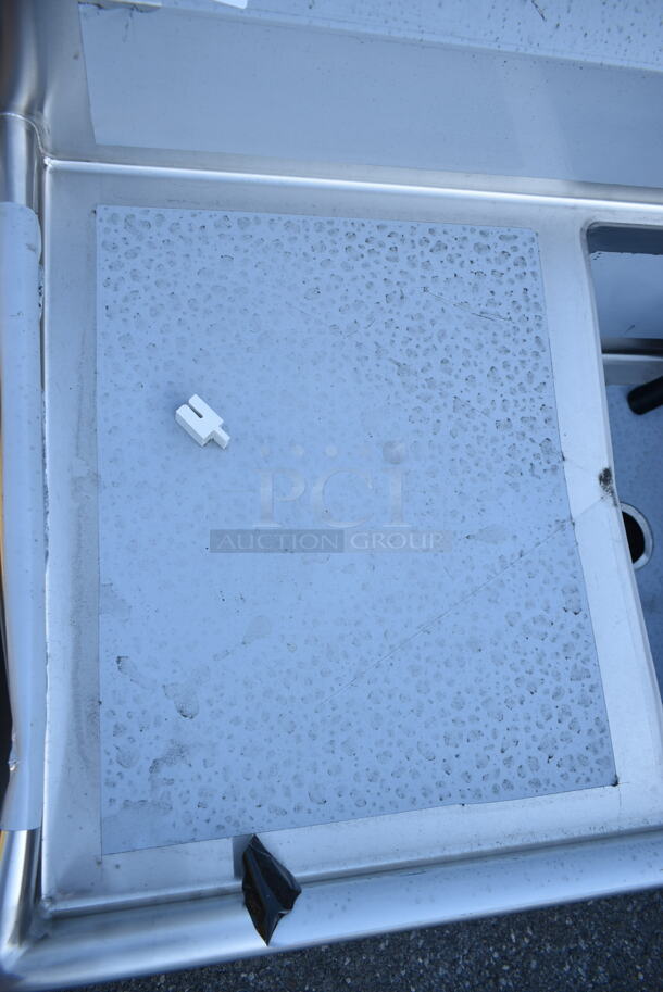 BRAND NEW SCRATCH AND DENT! Regency 600S31824224 Stainless Steel Commercial 3 Bay Sink w/ Dual Drain Boards. No Legs. Bays 18x23x14. Drain Boards 22.5x25.5. - Image 9 of 10