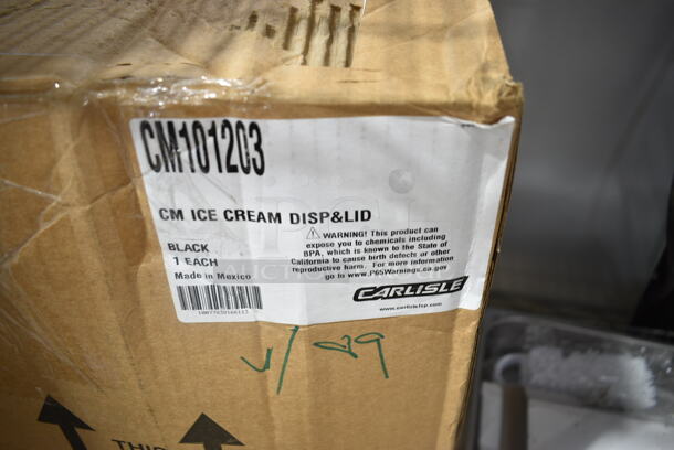 6 BRAND NEW SCRATCH AND DENT! Items Including Stainless Steel Grease Hood Filter, Blender Pitcher, Carlisle CM101203 Black 3 Gallon Coldmaster Ice Cream Cold Crock with Lid, Winco APM-10 10 Cut Pie and Cake Marker, Winco CBR-WT Cutting Board Brush White, Winco SPTT2 2/3 Steam Pans. 6 Times Your Bid! - Image 5 of 8