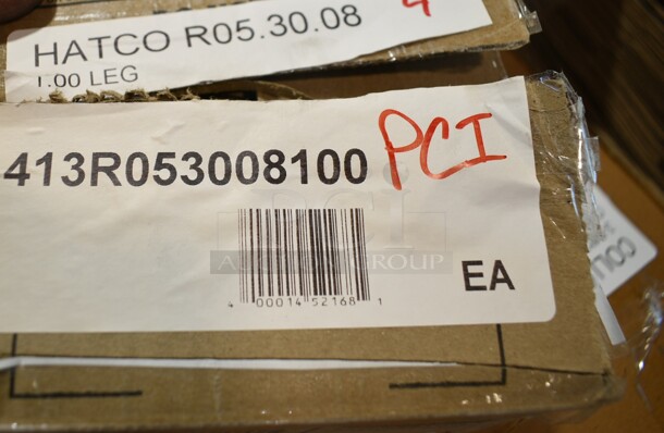 PALLET LOT of 17 BRAND NEW Boxes Including 176BSKT95BK Choice 9 1/4" x 5 3/4" x 1 1/2" Black Oval Plastic Fast Food Basket - 12/Pack, 164TCOLROD25 Lancaster Table & Seating 25 3/16" Standard Height Table Base Column and Rod, CSI 16 oz PET Cylinder, 2 Box Choice 407358MCC Choice Stainless Steel Malt Cup Collar for 3 5/8" Cups - 4 5/8" Top Diameter, 260PCCOV10 Choice 10" Clear Polycarbonate Plate Cover - 12/Case, 413R053008100 Hatco R05.30.081.00 Leg, 41528 Response Dinner Napkins, Garde 181COM1KITMA Heavy-Duty Can Opener Knife and Gear Kit, American Metalcraft ASEAS14 14" Round Silver Hammered Aluminum Seafood Tray, 929CAC187 Waring Ellipse CAC187 32 oz. Copolyester Container with Dasher Assembly for MXE2000, 20A871989 Ansell AlphaTec® 87-198 12" Yellow 16 Mil Unsupported Fish Scale Grip Natural Latex Rubber Gloves with Cotton Flock Lining - Large - 12/Pack, 500CC12HD 12 oz. Plastic Cold Cup - 1000/Case, Carlisle Spectrum 4073500 17" Aluminum Brush Rack, 612D3COMP Choice 8 1/2"x 6 3/8" 3-Compartment Oblong Foil Take-Out Container with Board Lid - 250/Case, 500IRB100WULK 1 Gallon (128 oz.) Translucent HDPE Industrial Round Jug with Unlined White Ribbed Continuous Thread Cap. 17 Times Your Bid!  - Image 10 of 12
