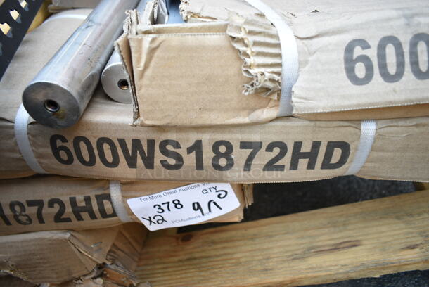 2 BRAND NEW SCRATCH AND DENT! Regency 600WS1872HD 16 Gauge Stainless Steel 18" x 72" Heavy-Duty Wall Shelf. May Be Missing Pieces. 2 Times Your Bid!  - Image 4 of 4