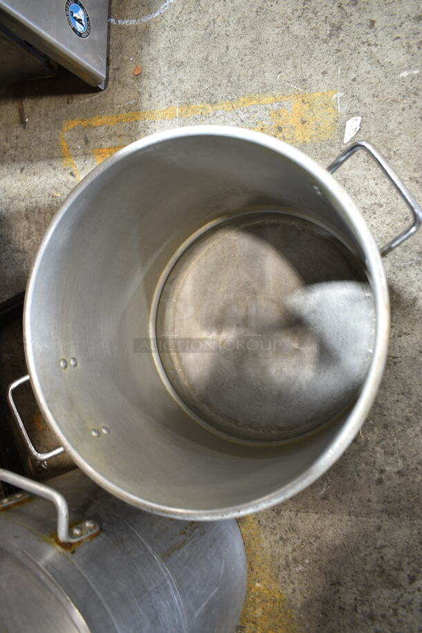 2 Metal Stock Pot w/ Lid. 21x17x18, 20x17x16. 2 Times Your Bid! - Image 3 of 7