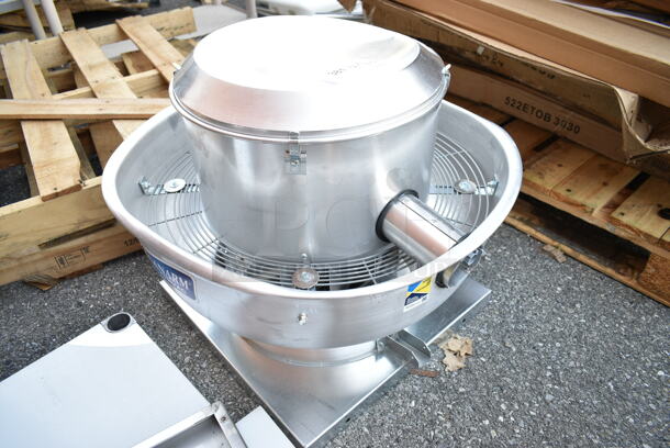 BRAND NEW SCRATCH AND DENT! Canarm ALX120-UD-EC 12 1/4" Variable Speed Upblast Direct Drive Aluminum Exhauster ALX120-UD050EC - 1548 CFM, 1800 RPM, 120/240V, 1 Phase - Image 3 of 6
