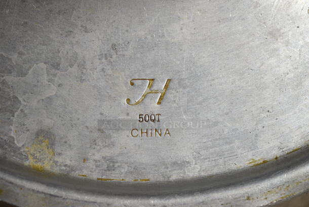 2 Metal Stock Pot w/ Lid. 21x17x18, 20x17x16. 2 Times Your Bid! - Image 4 of 7
