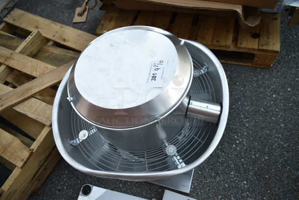 BRAND NEW SCRATCH AND DENT! Canarm ALX120-UD-EC 12 1/4" Variable Speed Upblast Direct Drive Aluminum Exhauster ALX120-UD050EC - 1548 CFM, 1800 RPM, 120/240V, 1 Phase - Image 4 of 6