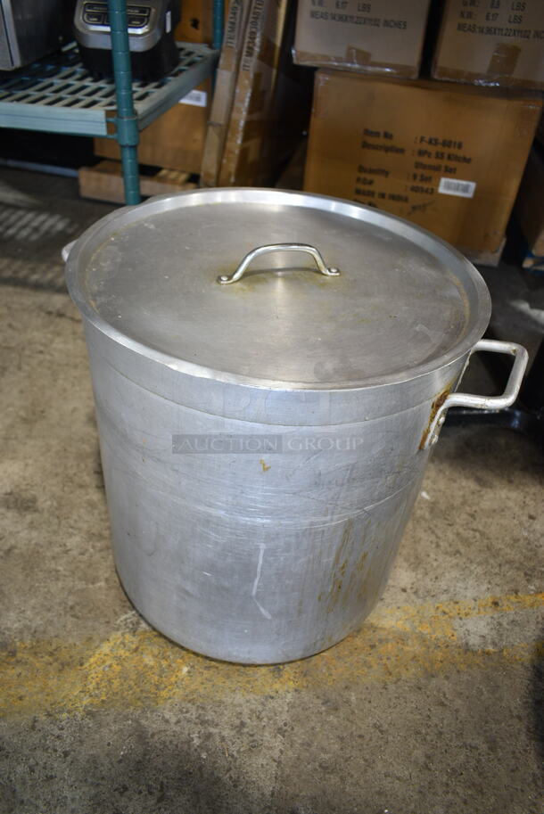 2 Metal Stock Pot w/ Lid. 21x17x18, 20x17x16. 2 Times Your Bid! - Image 5 of 7