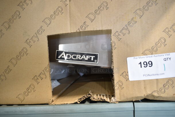 BRAND NEW SCRATCH AND DENT! Adcraft Stainless Steel Countertop 2 Bay Fryer.  - Image 4 of 6