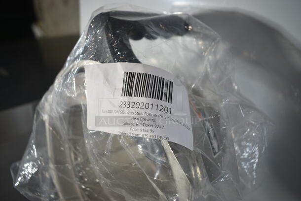 3 BRAND NEW SCRATCH AND DENT! Items Including Choice Coarse and Medium Carbon Steel Bristle Grill / Charbroiler Brush Head for 407DGB24CM and 407DGB42CM, Hoshizaki 4A7246A01 Sensor Assembly for Opti-Serve Ice Maker and Water Dispensers, 233202011201 Bunn 20201.1201 Stainless Steel Funnel for Single, Dual, and Soft Heat Brewers. 3 Times Your Bid!  - Image 8 of 8