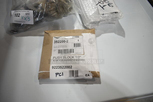 3 BRAND NEW SCRATCH AND DENT! Items Including 9223522002 Vollrath 352200-2 1/4" and 1/2" Push Block for InstaCut 5.1 Dicer or Slicer, 10A705071 Anfim 705071 Luna Back Panel with Power Board for 704828 and 705168, 177PMX40HCA Avantco 177PMX40HCA Center Axle for MX40H. 3 Times Your Bid!  - Image 3 of 9