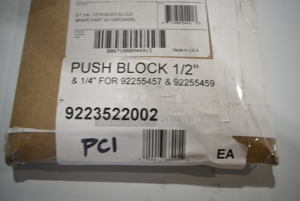 3 BRAND NEW SCRATCH AND DENT! Items Including 9223522002 Vollrath 352200-2 1/4" and 1/2" Push Block for InstaCut 5.1 Dicer or Slicer, 10A705071 Anfim 705071 Luna Back Panel with Power Board for 704828 and 705168, 177PMX40HCA Avantco 177PMX40HCA Center Axle for MX40H. 3 Times Your Bid!  - Image 5 of 9