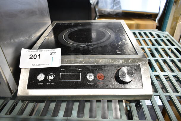 ICO-1800 Stainless Steel Countertop Single Burner Induction Range. 110 Volts, 1 Phase.  - Image 1 of 5