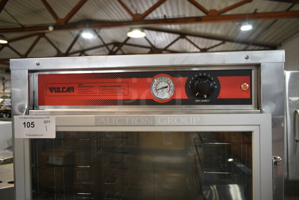 BRAND NEW SCRATCH AND DENT! Vulcan VHFA18 Metal Commercial Full Size Non-Insulated Heated Holding Cabinet on Commercial Casters. 120 Volts, 1 Phase. Tested and Working! - Image 8 of 12