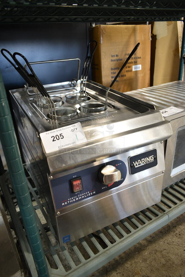 Waring WPC100 Stainless Steel Commercial Countertop Electric Powered Pasta Cooker. 208/240 Volts, 1 Phase.  - Image 2 of 8