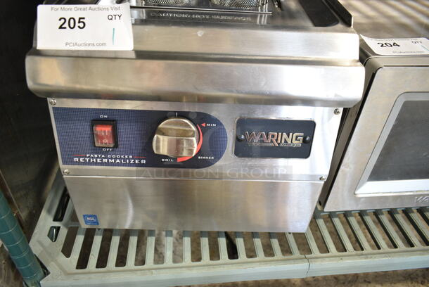 Waring WPC100 Stainless Steel Commercial Countertop Electric Powered Pasta Cooker. 208/240 Volts, 1 Phase.  - Image 3 of 8