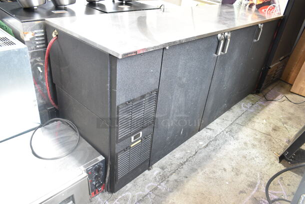 Glastender BB84-L1-BS(LRR) 84" Black Solid Door Direct Draw Kegerator w/ Couplers. 115 Volts, 1 Phase. Tested and Working! - Image 3 of 12
