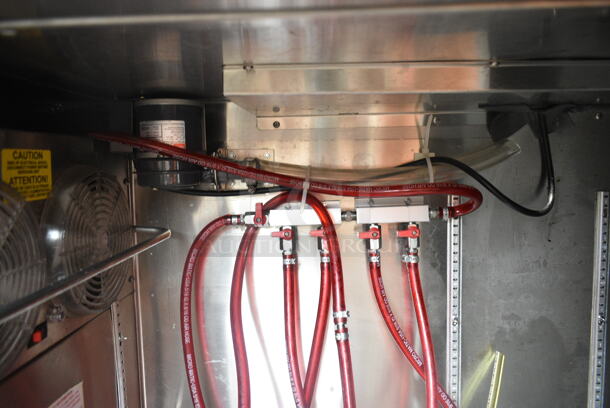 Glastender BB84-L1-BS(LRR) 84" Black Solid Door Direct Draw Kegerator w/ Couplers. 115 Volts, 1 Phase. Tested and Working! - Image 9 of 12