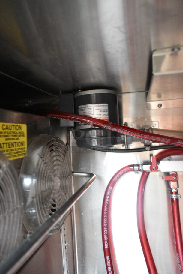 Glastender BB84-L1-BS(LRR) 84" Black Solid Door Direct Draw Kegerator w/ Couplers. 115 Volts, 1 Phase. Tested and Working! - Image 11 of 12