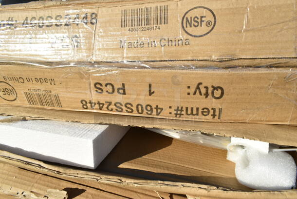 2 BRAND NEW SCRATCH AND DENT! Regency 460SS2448 Spec Line 24" x 48" NSF Stainless Steel Solid Shelf. 2 Times Your Bid!  - Image 4 of 4