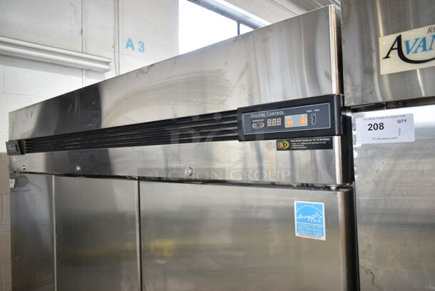 Blue Air BSF72T Stainless Steel Commercial 3 Door Reach In Freezer w/ Poly Coated Racks on Commercial Casters. 115 Volts, 1 Phase. Cannot Test Due To Plug Style - Image 2 of 8