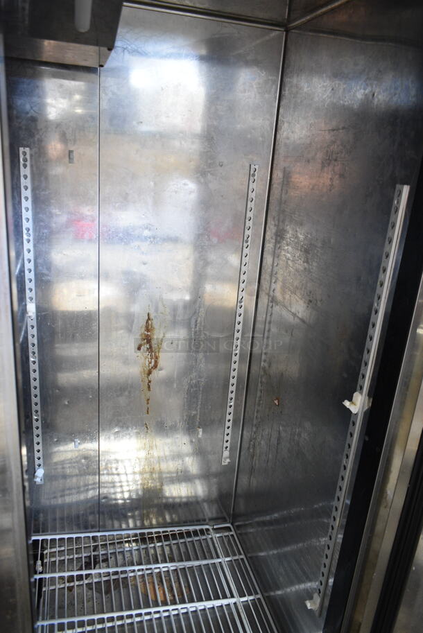 Blue Air BSF72T Stainless Steel Commercial 3 Door Reach In Freezer w/ Poly Coated Racks on Commercial Casters. 115 Volts, 1 Phase. Cannot Test Due To Plug Style - Image 5 of 8
