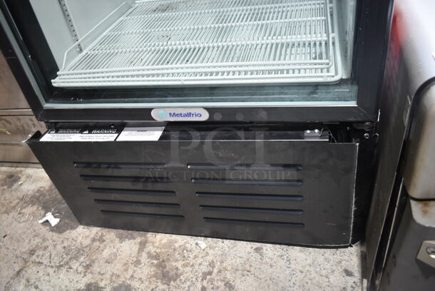Metalfrio NG26CHC Metal Commercial Single Door Reach In Cooler Merchandiser w/ Poly Coated Racks. 115 Volts, 1 Phase. Tested and Working! - Image 3 of 8