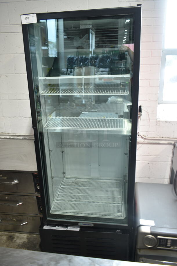 Metalfrio NG26CHC Metal Commercial Single Door Reach In Cooler Merchandiser w/ Poly Coated Racks. 115 Volts, 1 Phase. Tested and Working! - Image 7 of 8