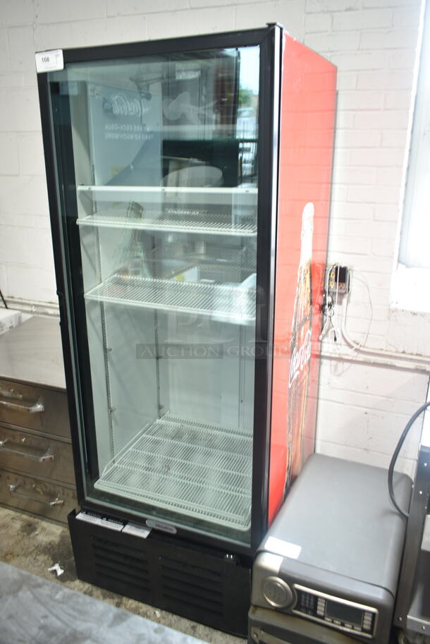 Metalfrio NG26CHC Metal Commercial Single Door Reach In Cooler Merchandiser w/ Poly Coated Racks. 115 Volts, 1 Phase. Tested and Working! - Image 8 of 8