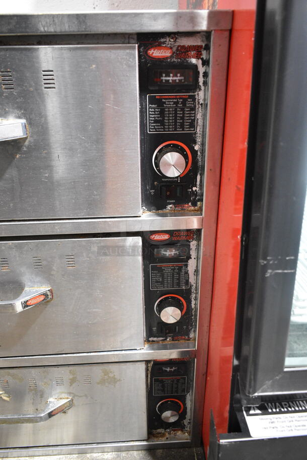 Hatco HDW-3 Stainless Steel Commercial 3 Drawer Warming Drawer. 120 Volts, 1 Phase.  Tested and Working! - Image 3 of 8